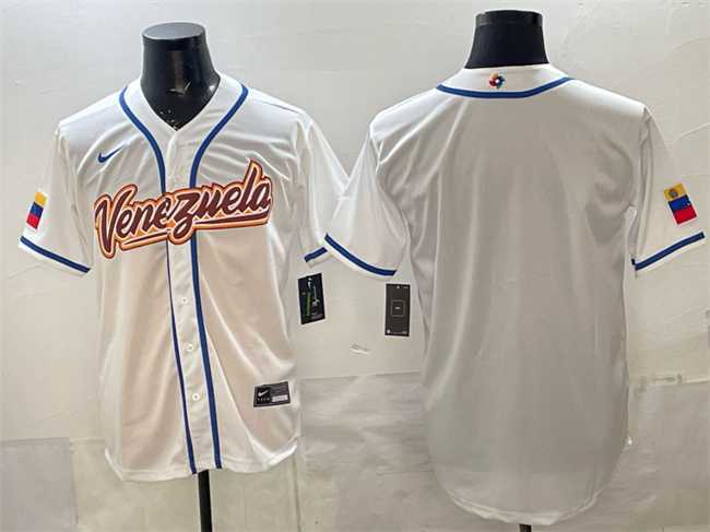 Mens Venezuela Baseball Blank White 2026 World Baseball Classic Home Stadium Stitched Jersey->2026 world baseball classic->MLB Jersey