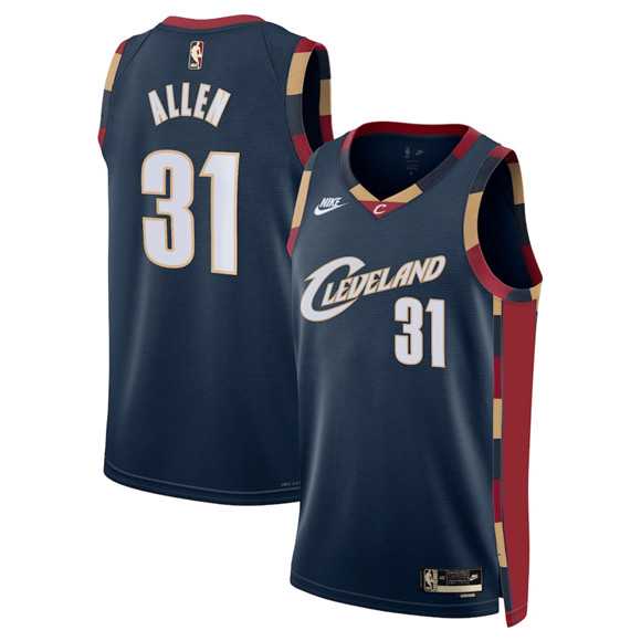 Mens Cleveland Cavaliers #31 Jarrett Allen Navy 2025 Classic Edition Stitched Jersey Dzhi->cleveland cavaliers->NBA Jersey