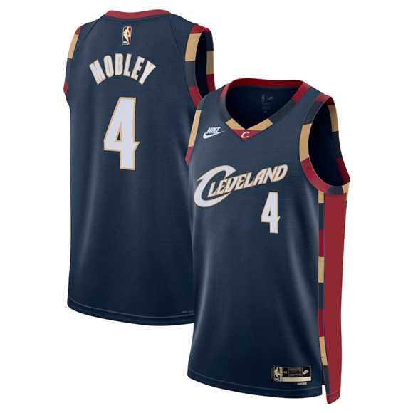Mens Cleveland Cavaliers #4 Evan Mobley Navy 2025 Classic Edition Stitched Jersey Dzhi->cleveland cavaliers->NBA Jersey