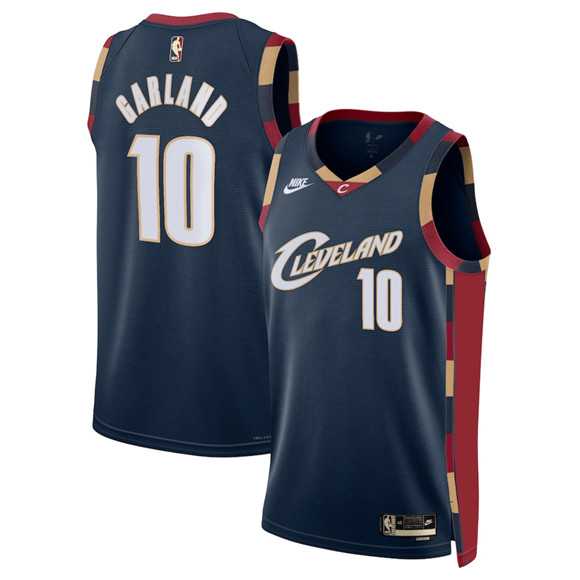 Mens Cleveland Cavaliers #10 Darius Garland Navy 2025 Classic Edition Stitched Jersey Dzhi->cleveland cavaliers->NBA Jersey