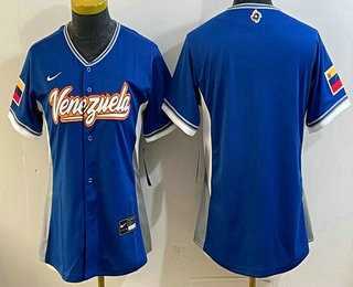 Womens Venezuela Blank Blue 2026 World Baseball Classic Cool Base Jersey->2026 world baseball classic->MLB Jersey