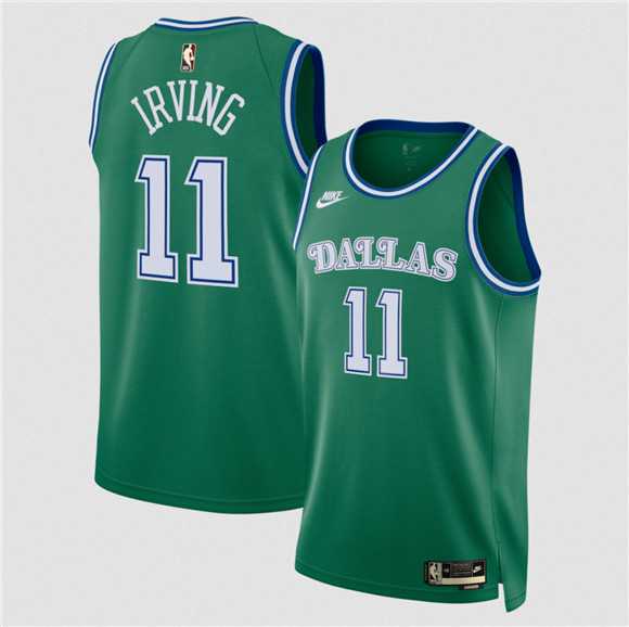Men%27s Dallas Mavericks #11 Kyrie Irving Green 2025 Classic Edition Stitched Jersey Dzhi->dallas mavericks->NBA Jersey