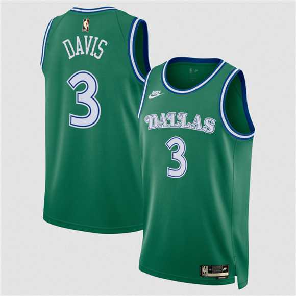 Men%27s Dallas Mavericks #3 Anthony Davis Green 2025 Classic Edition Stitched Jersey Dzhi->cleveland cavaliers->NBA Jersey