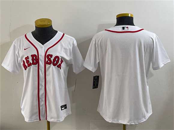 Youth Boston Red Sox Blank White Cool Base Stitched Baseball Jersey->mlb youth jerseys->MLB Jersey
