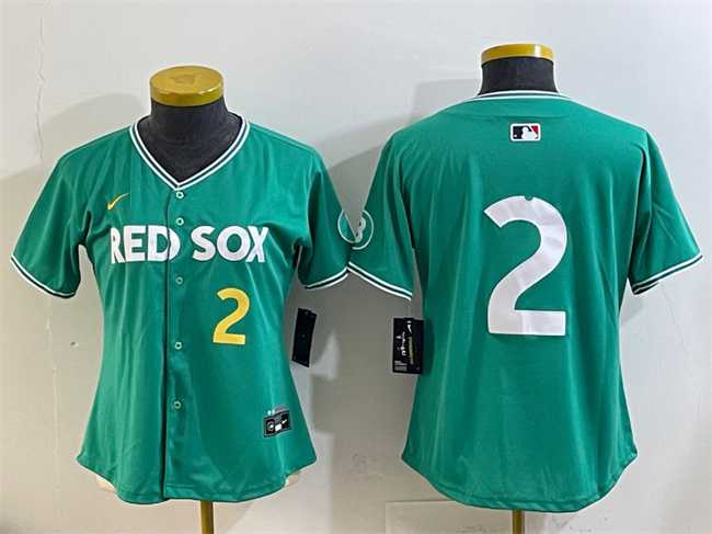 Youth Boston Red Sox #2 Alex Bregman Green 2025 City Connect Limited Stitched Baseball Jersey->mlb youth jerseys->MLB Jersey