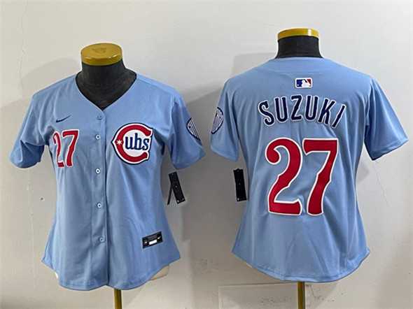 Youth Chicago Cubs #27 Seiya Suzuki Blue 2024-25 2nd Alternate Limited Stitched Baseball Jersey->mlb youth jerseys->MLB Jersey