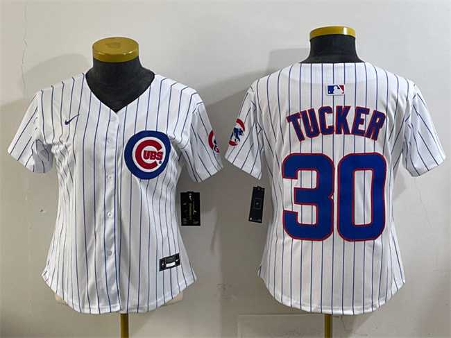 Youth Chicago Cubs #30 Kyle Tucker White Home Limited Stitched Baseball Jersey->mlb youth jerseys->MLB Jersey