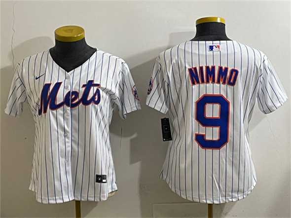 Youth New York Mets #9 Brandon Nimmo White Cool Base Stitched Baseball Jersey->mlb youth jerseys->MLB Jersey