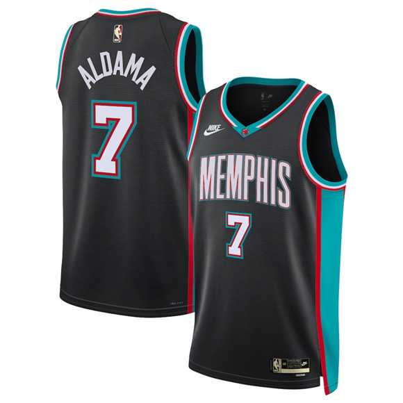 Mens Memphis Grizzlies #7 Santi Aldama Black 2025 Classic Edition Stitched Jersey Dzhi->memphis grizzlies->NBA Jersey