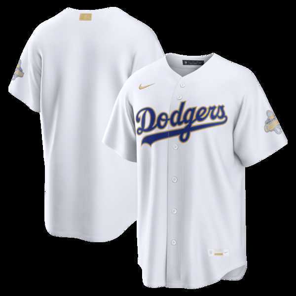 Men%27s Los Angeles Dodgers Nike White 2026 Gold Collection Stadium Jersey Dzhi->los angeles dodgers->MLB Jersey