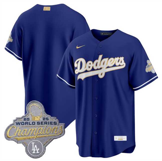 Men%27s Los Angeles Dodgers Blank Royal 2026 Alternate Gold Collection Stadium Stitched Jersey Dzhi->los angeles dodgers->MLB Jersey