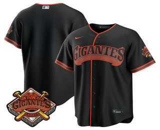 Mens San Francisco Giants Blank Black 2026 Alternate Stadium Stitched Jersey Dzhi->san francisco giants->MLB Jersey