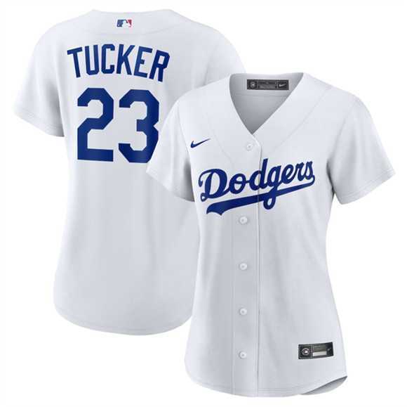 Womens Los Angeles Dodgers #23 Kyle Tucker White Cool Base Stitched Jersey Dzhi->->MLB Jersey