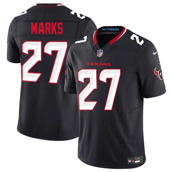 Men%27s Houston Texans #27 Woody Marks Navy 2025 F.U.S.E. Vapor Limited Stitched Jersey Dzhi->houston texans->NFL Jersey