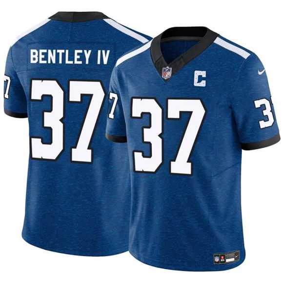 Mens Indianapolis Colts #37 Ulysses Bentley IV Blue 2025 F.U.S.E. Throwback Vapor Limited Stitched Jersey Dzhi->indianapolis colts->NFL Jersey