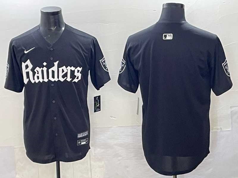Men%27s Las Vegas Raiders Blank Black %27Gothic Sin City Shadows Edition%27 Vapor Limited Stitched Baseball Jersey->las vegas raiders->NFL Jersey