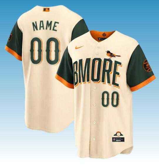 Men%27s Baltimore Orioles Custom 2026 City Connect Stadium Baseball Stitched Jersey->->Custom Jersey