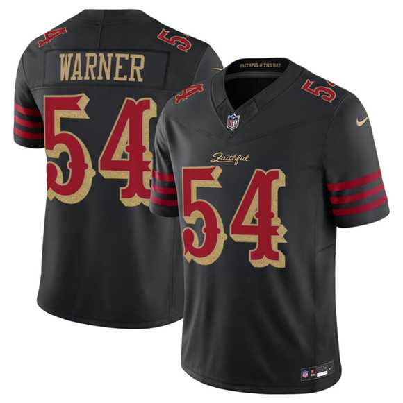 Mens San Francisco 49ers #54 Fred Warner Black 2025 F.U.S.E. Rivalries Vapor Limited Stitched Jersey Dzhi->san francisco 49ers->NFL Jersey