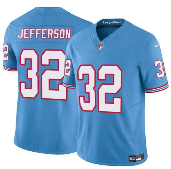 Men%27s Tennessee Titans #32 Jermar Jefferson Blue 2025 F.U.S.E. Throwback Vapor Limited Stitched Jersey Dzhi->kansas city chiefs->NFL Jersey