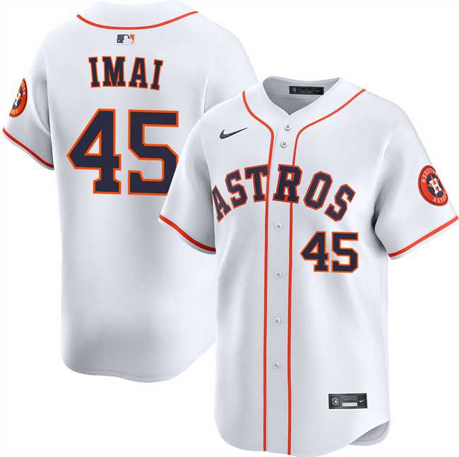 Mens Houston Astros #45 Tatsuya Imai White 2026 Home Limited Stitched Jersey Dzhi->houston astros->MLB Jersey