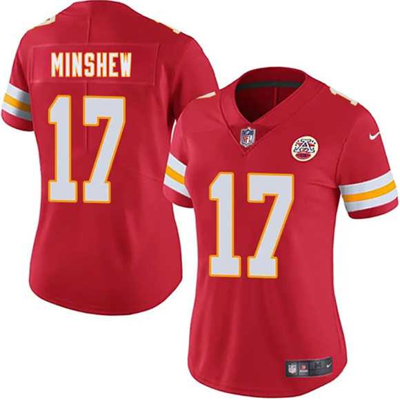 Women%27s Kansas City Chiefs #17 Gardner Minshew Red 2025 Vapor Untouchable Limited Stitched Jersey(Run Small) Dzhi->las vegas raiders->NFL Jersey