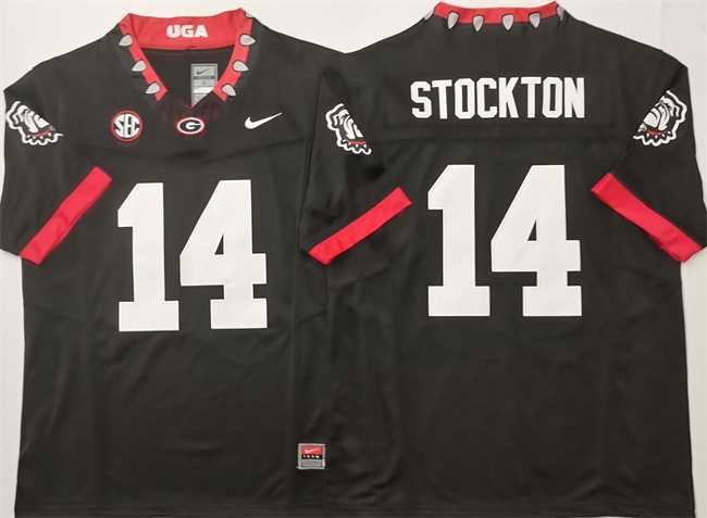 Georgia Bulldogs #14 Gunner Stockton Black 2025 F.U.S.E. Stitched Jersey->georgia bulldogs->NCAA Jersey