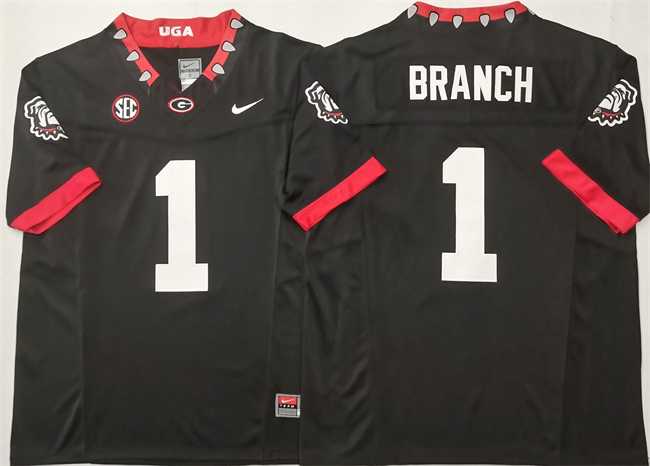 Georgia Bulldogs #1 Zachariah Branch Black 2025 F.U.S.E. Stitched Jersey->georgia bulldogs->NCAA Jersey