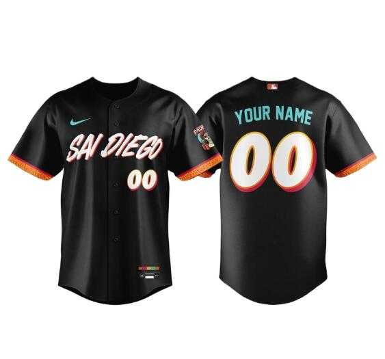 Mens San Diego Padres Custom 2026 City Connect Stadium Baseball Stitched Jersey->customized mlb jersey->Custom Jersey