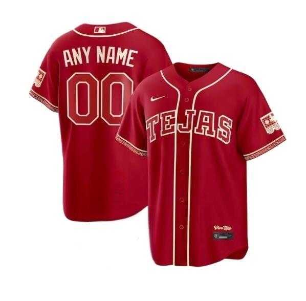Mens Texas Rangers Custom 2026 City Connect Stadium Baseball Stitched Jersey->customized mlb jersey->Custom Jersey