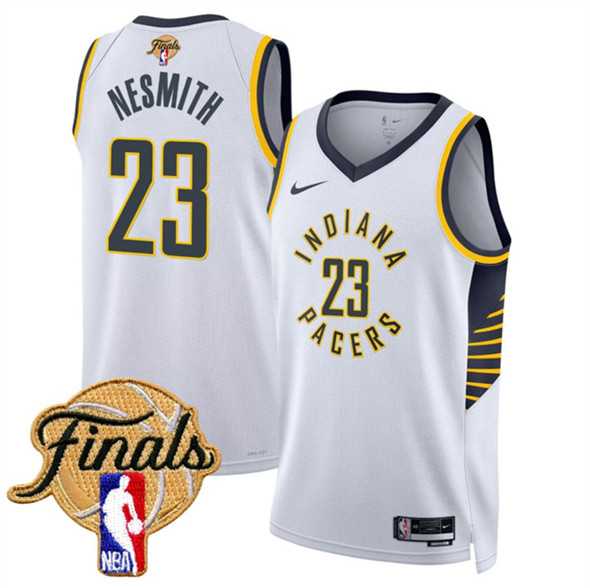 Mens Indiana Pacers #23 Aaron Nesmith White 2025 Finals Association Edition Stitched Jersey Dzhi->->NBA Jersey