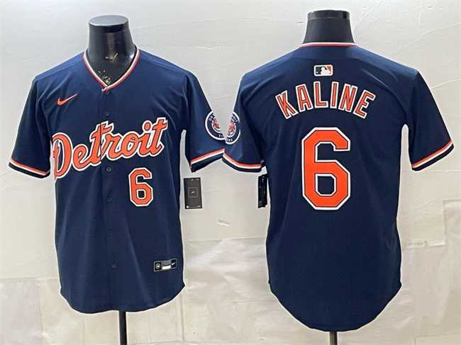 Mens Detroit Tigers #6 Al Kaline Navy 2026 Alternate Vapor Premier Limited Stitched Jersey->->MLB Jersey