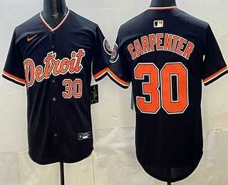 Mens Detroit Tigers #30 Kerry Carpenter Navy Limited Jersey->detroit tigers->MLB Jersey