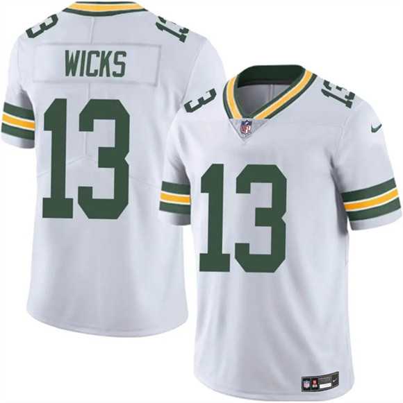 Men & Women & Youth Green Bay Packers #13 Dontayvion Wicks White 2025 Vapor Untouchable Limited Stitched Jersey->carolina panthers->NFL Jersey