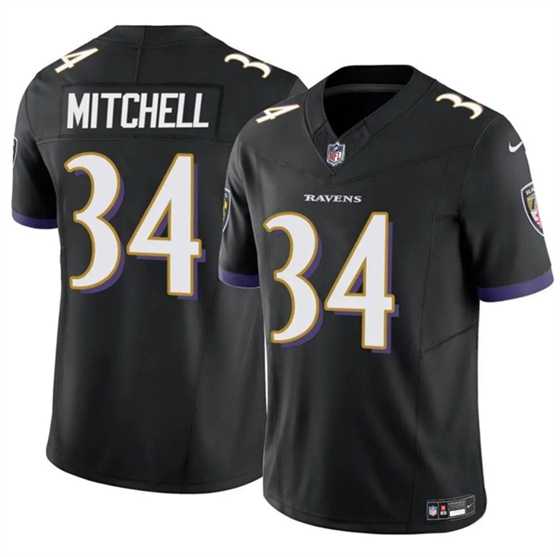 Men & Women & Youth Baltimore Ravens #34 Keaton Mitchell Black 2025 F.U.S.E. Vapor Limited Jersey->buffalo bills->NFL Jersey
