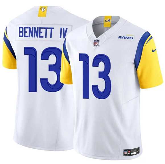 Men & Women & Youth Los Angeles Rams #13 Stetson Bennett IV White 2024 F.U.S.E. Vapor Untouchable Stitched Jersey->los angeles rams->NFL Jersey
