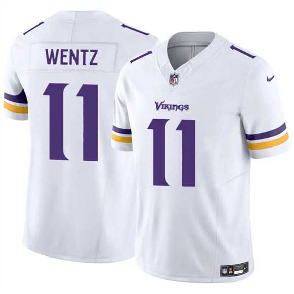 Men & Women & Youth Minnesota Vikings #11 Carson Wentz White 2025 F.U.S.E. Vapor Untouchable Limited Stitched Jersey->minnesota vikings->NFL Jersey