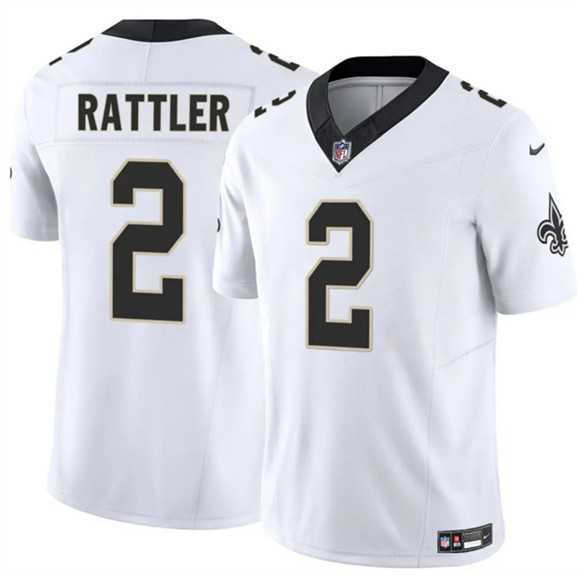 Men & Women & Youth New Orleans Saints #2 Spencer Rattler White 2025 F.U.S.E Vapor Limited Stitched Jersey->new orleans saints->NFL Jersey