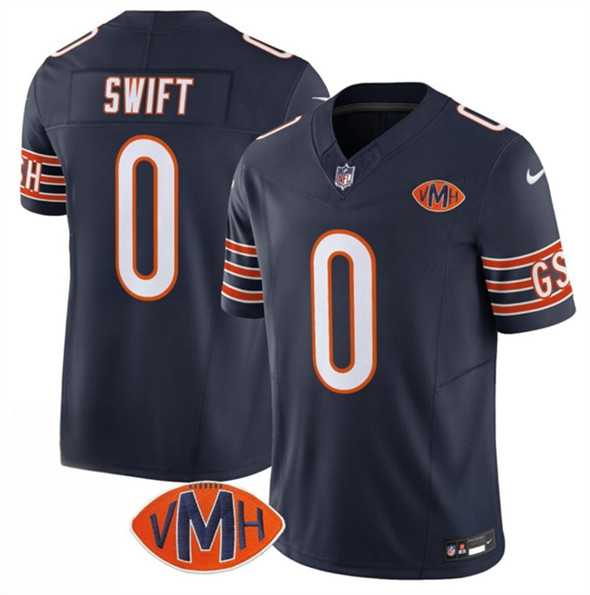 Men & Women & Youth Chicago Bears #0 D%27Andre Swift Navy 2025 F.U.S.E. With VMH Patch Vapor Untouchable Limited Stitched Jersey->buffalo bills->NFL Jersey