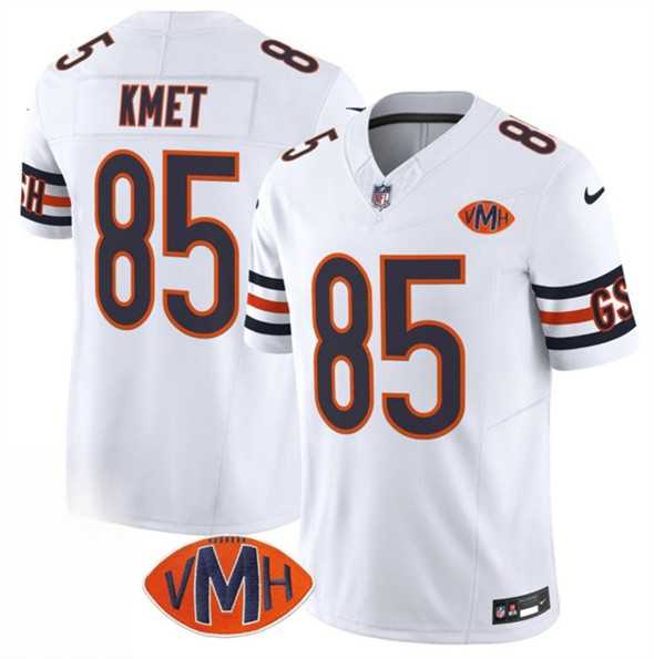 Men & Women & Youth Chicago Bears #85 Cole Kmet White 2025 F.U.S.E. With VMH Patch Vapor Untouchable Limited Stitched Jersey->chicago bears->NFL Jersey