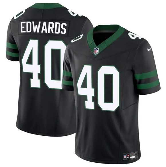 Men & Women & Youth New York Jets #40 Donovan Edwards Black 2025 F.U.S.E. Vapor Untouchable Limited Stitched Jersey->new orleans saints->NFL Jersey