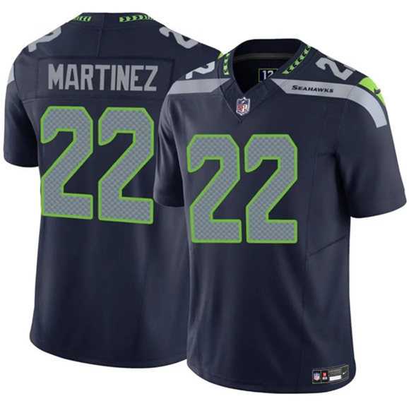 Men & Women & Youth Seattle Seahawks #22 Damien Martinez Navy 2025 F.U.S.E. Vapor Untouchable Limited Stitched Jersey->tampa bay buccaneers->NFL Jersey