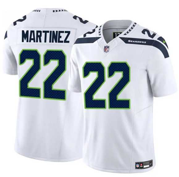 Men & Women & Youth Seattle Seahawks #22 Damien Martinez White 2025 F.U.S.E. Vapor Untouchable Limited Stitched Jersey->tampa bay buccaneers->NFL Jersey