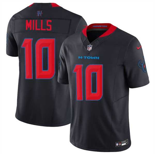 Men & Women & Youth Houston Texans #10 Davis Mills Navy 2nd Alternate 2025 F.U.S.E. Vapor Limited Stitched Jersey->green bay packers->NFL Jersey