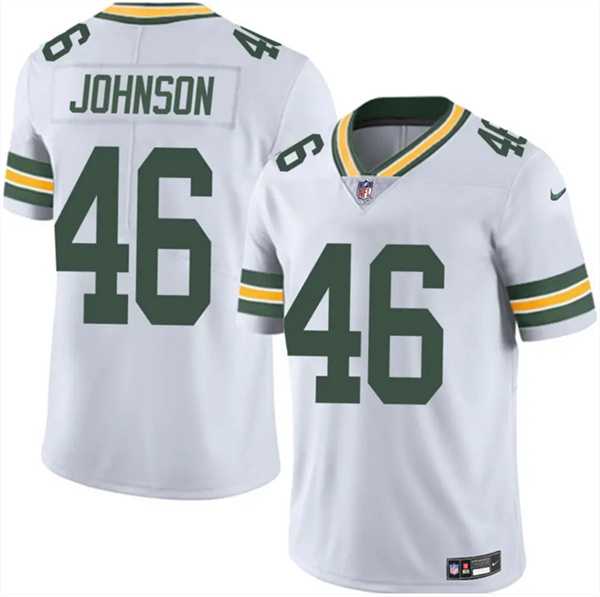Men & Women & Youth Green Bay Packers #46 Amar Johnson White 2025 Vapor Untouchable Limited Stitched Jersey->detroit lions->NFL Jersey