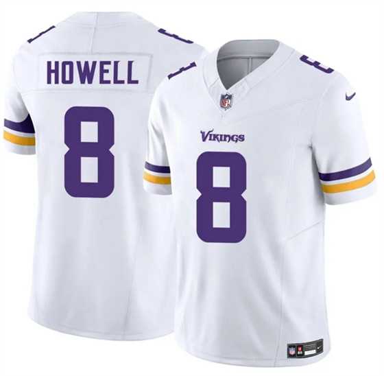 Men & Women & Youth Minnesota Vikings #8 Sam Howell White 2025 F.U.S.E. Vapor Untouchable Limited Stitched Jersey->minnesota vikings->NFL Jersey