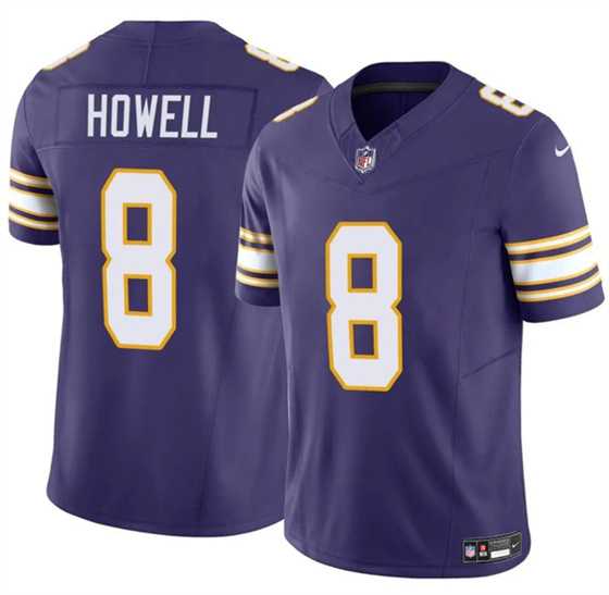 Men & Women & Youth Minnesota Vikings #8 Sam Howell Purple 2023 F.U.S.E. Throwback Vapor Untouchable Limited Stitched Jersey->minnesota vikings->NFL Jersey