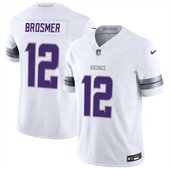 Men & Women & Youth Minnesota Vikings #12 Max Brosmer White 2025 F.U.S.E. Winter Warrior Limited Stitched Jersey->minnesota vikings->NFL Jersey