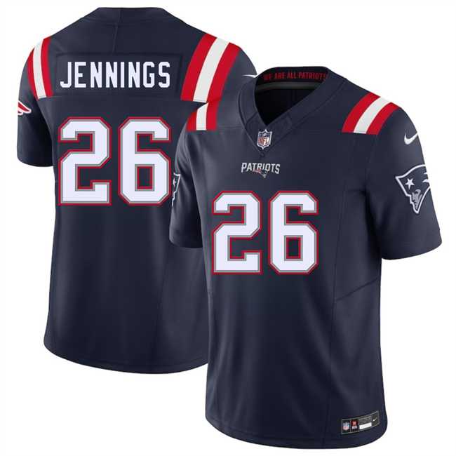 Men & Women & Youth New England Patriots #26 Terrell Jennings Navy 2025 F.U.S.E. Vapor Limited Stitched Jersey->new england patriots->NFL Jersey