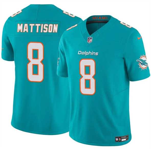 Men & Women & Youth Miami Dolphins #8 Alexander Mattison Aqua 2025 F.U.S.E. Vapor Limited Stitched Jersey->minnesota vikings->NFL Jersey