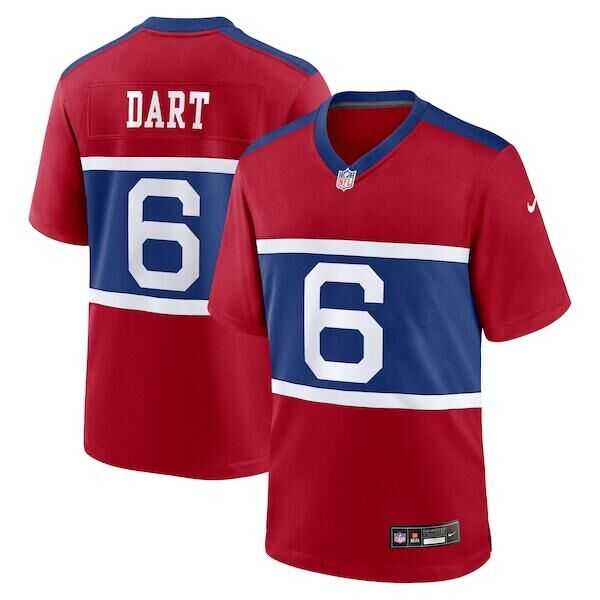 Men & Women & Youth New York Giants #6 Jaxson Dart Century Red Alternate Vapor Limited Stitched Jersey->new york giants->NFL Jersey